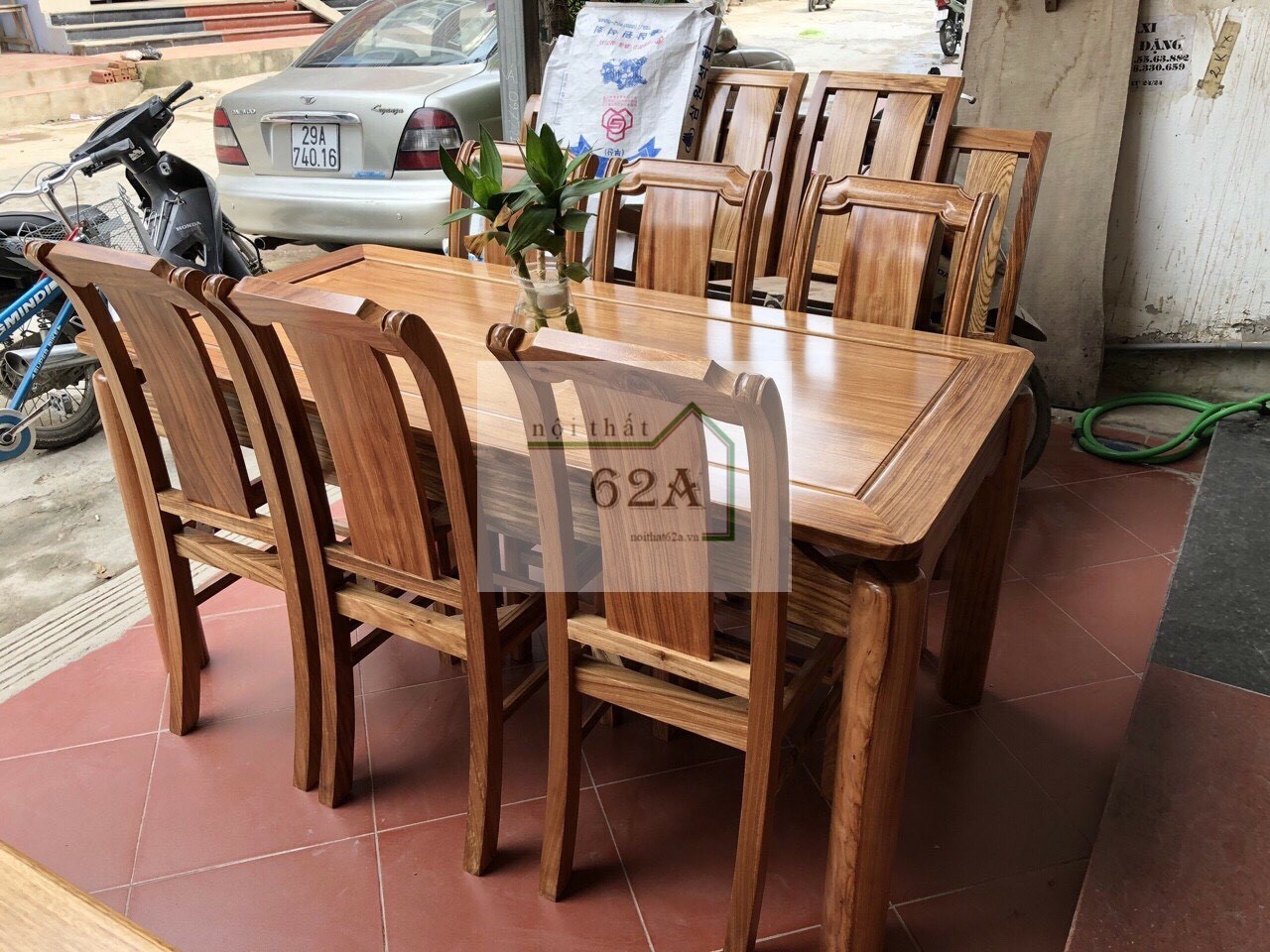 Bàn Ghế Ăn Gỗ Tự Nhiên BA04