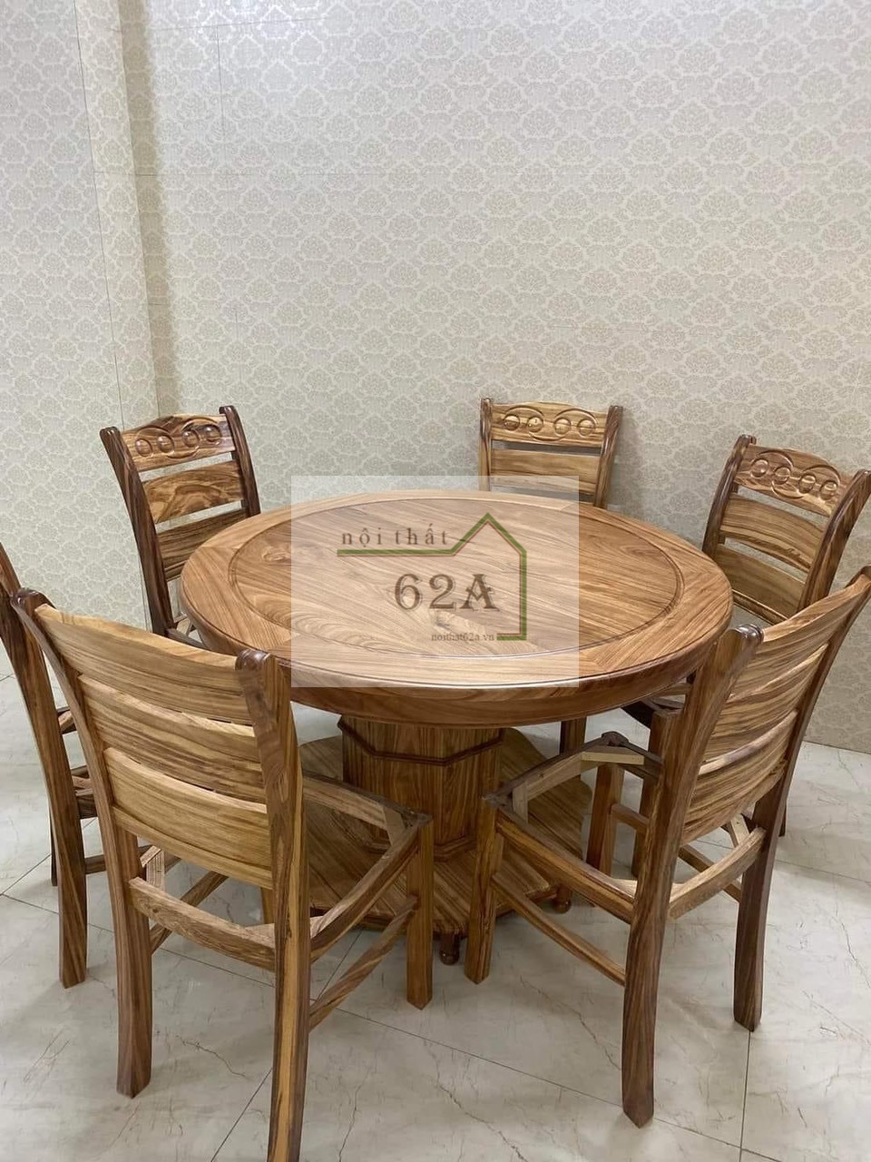 Bàn Ghế Ăn Gỗ Tự Nhiên BA06