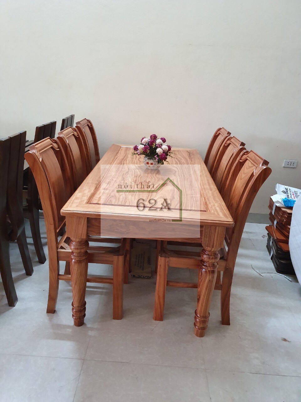 Bàn Ghế Ăn Gỗ Tự Nhiên BA10