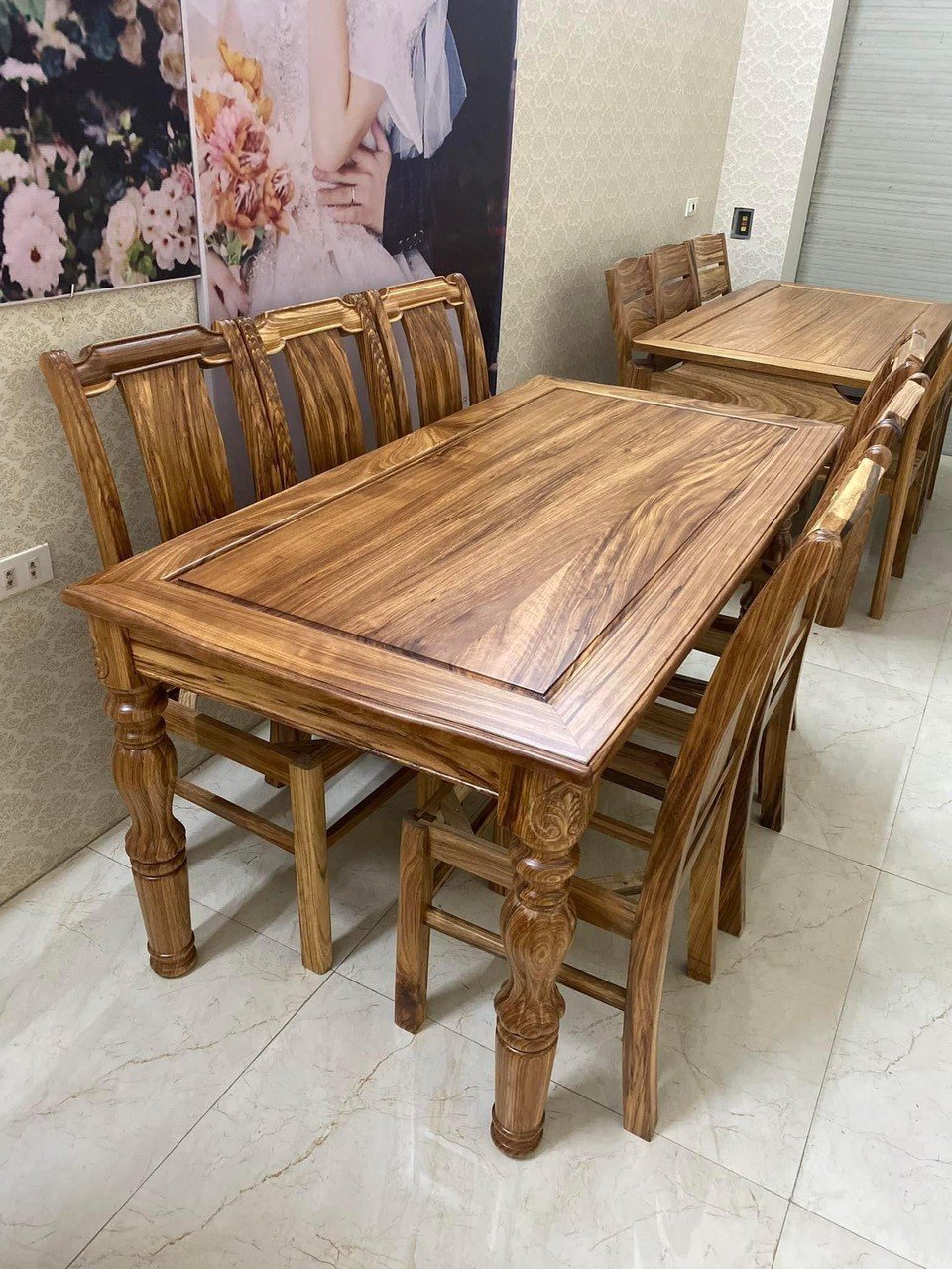 Bàn Ghế Ăn Gỗ Tự Nhiên BA11